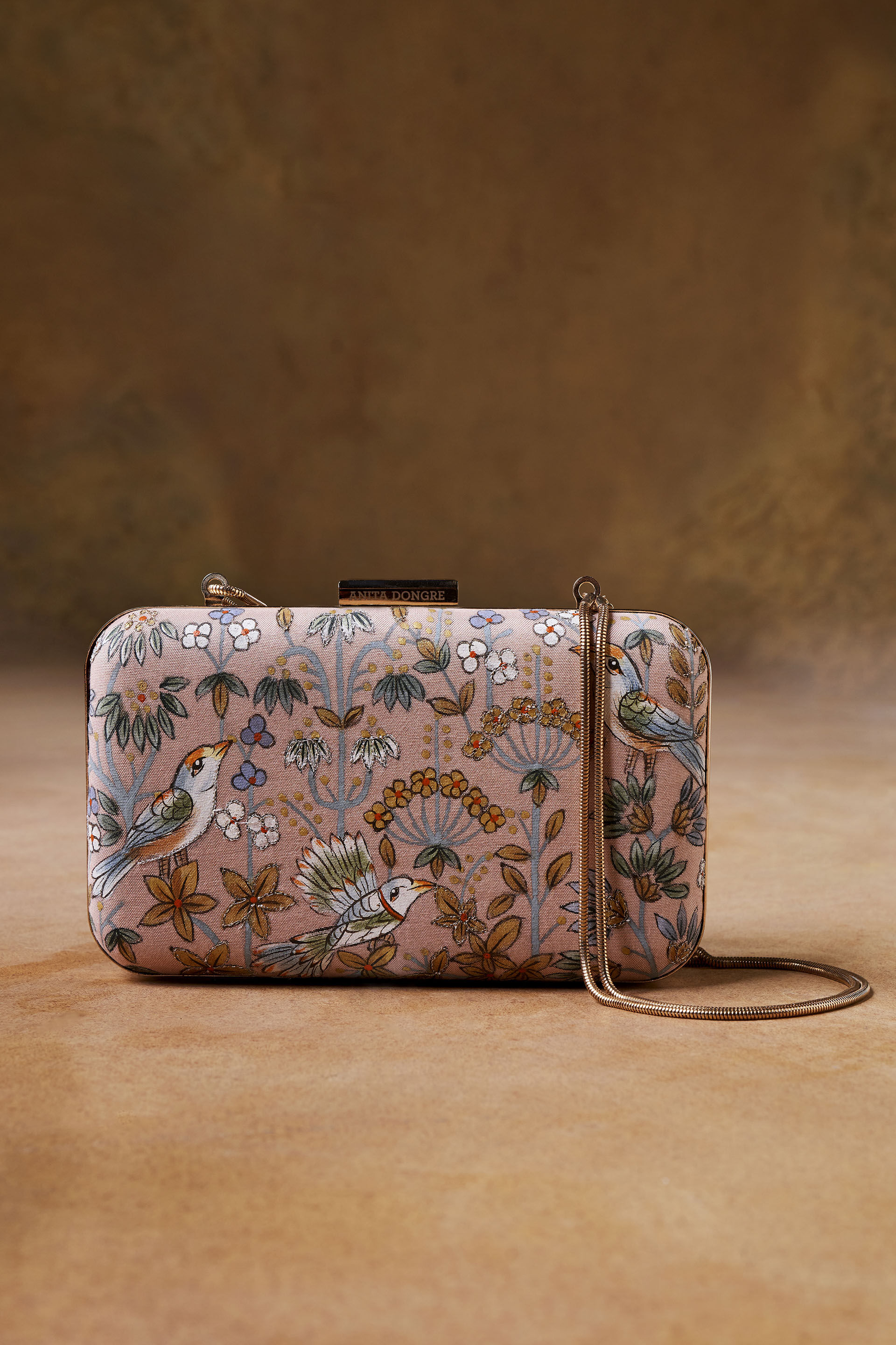 Pichhwai Clutch - Flamingo Pink, Blush, image 4